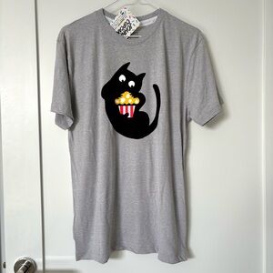 NEW Johnny Cupcakes x AMC Theatres Size M Black Cat T-Shirt